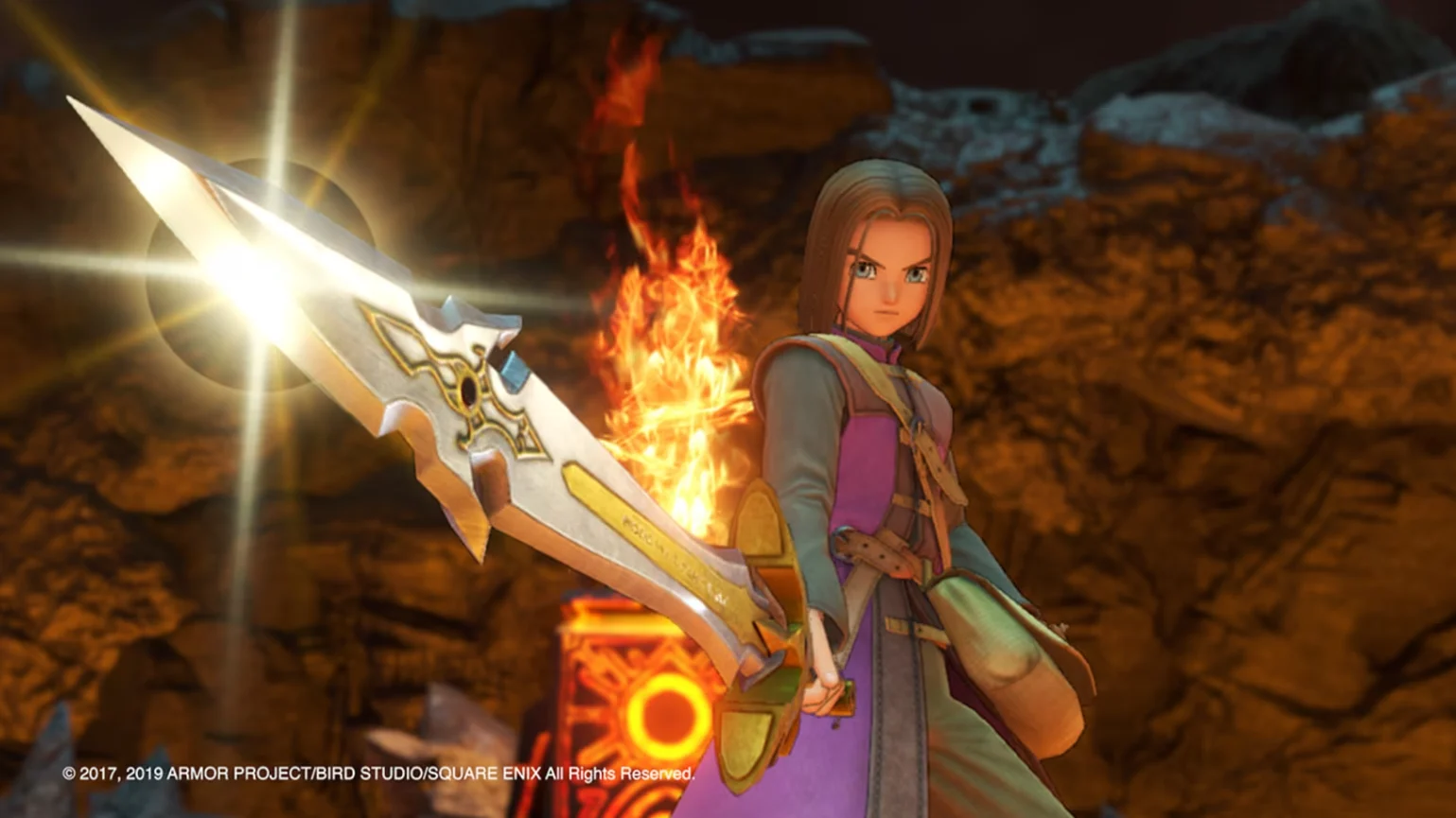 Dragon Quest XI S no Switch 2 mantém brilho sem upgrade, save e PT-BR