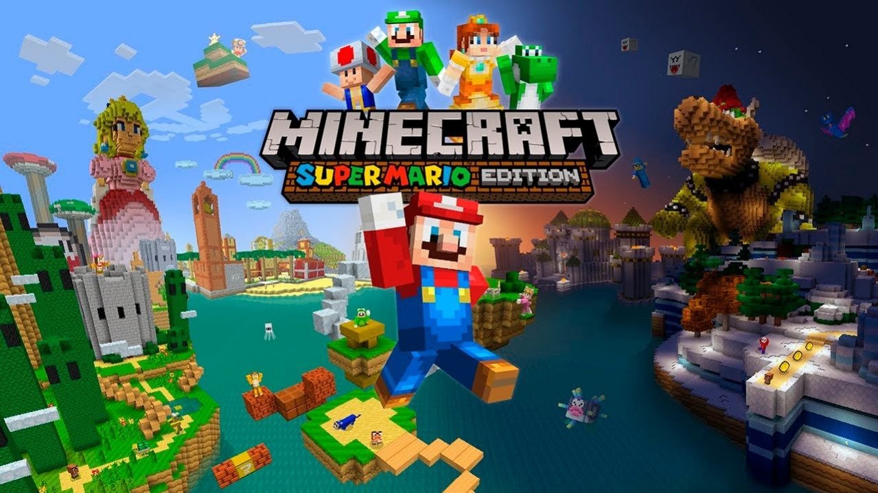 Minecraft no Switch 2 estreia com Vibrant Visuals e pacote Mario incluso